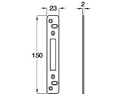 Security Shoot Bolt Keep - Double St BZP