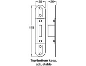 Keep for Multipoint Locks-Top/Btm Adj