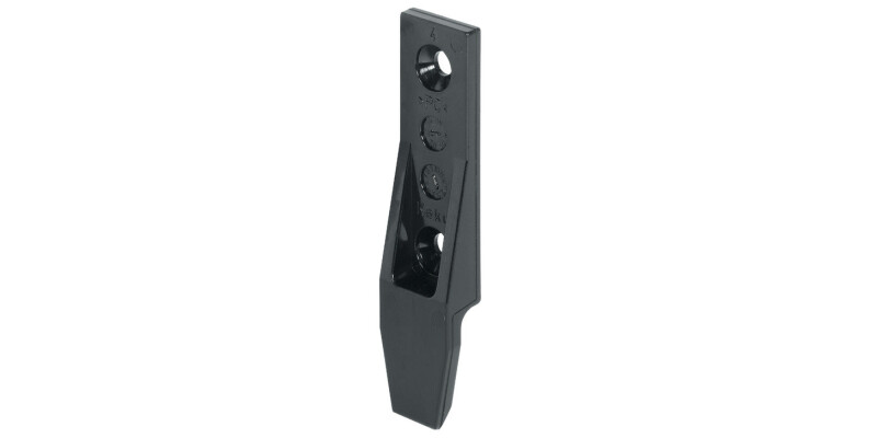 Panel Component, without Lip, Black Makrolon, H&auml;fele Pacofix SF/DF