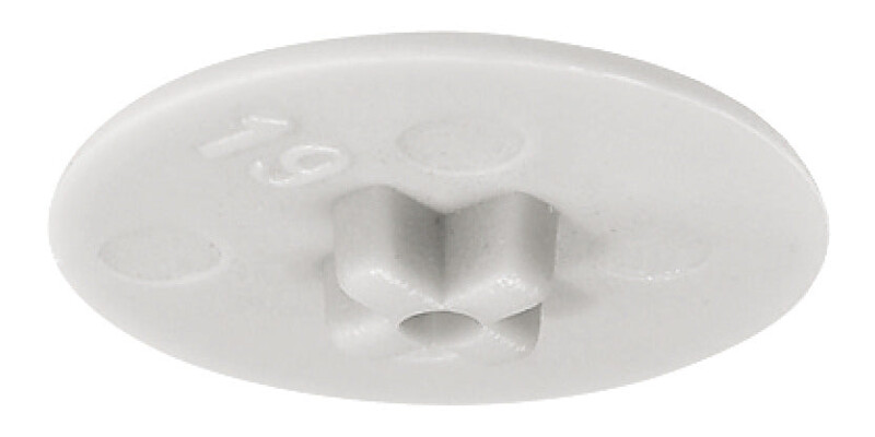 Cover Cap, for Minifix 15 Housings without Rim, PZ2 Cross Slot or Flat Blade