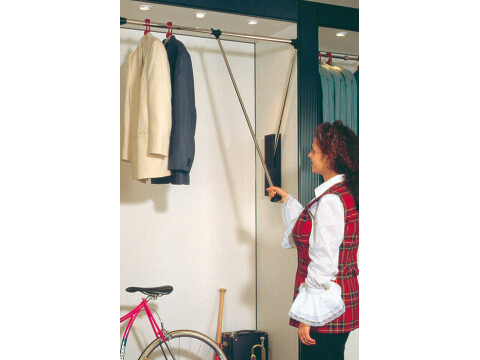 Pull Down Wardrobe Rail, for Internal Wardrobe Width 870-1190 mm