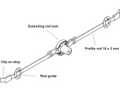 Symo3000 Ext Rod Lockcase LH NP