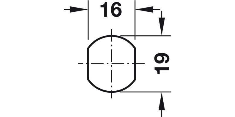 Cylinder Cam Lock 22mm PNP Dif Dir.A