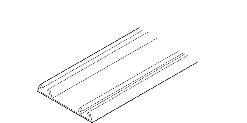 Double Lower Track, for Sliding Interior Doors, Junior-6 Classic