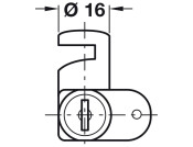 Cam Lock for Wooden Furn RH Differ 5-8