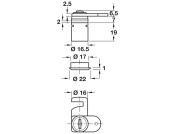 Cam Lock for Wooden Furn RH Differ 5-8