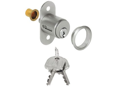 Push Button Cylinder, &Oslash; 22 mm, Locking Pin with M5 Internal Thread