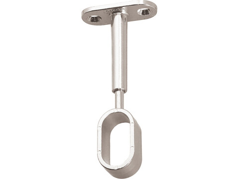 Rail Centre Support, Height Adjustable, for use with Oval Wardrobe Rails 15 mm W