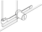 Symo3000 Gls Dr Cyl Lock w Rack NP