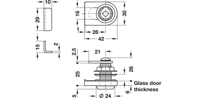 Symo3000 Gls Dr Lever Lockcase A MNP