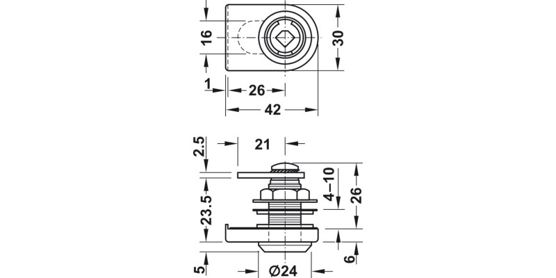 Symo3000 Gls Dr Lever Lockcase A PNP