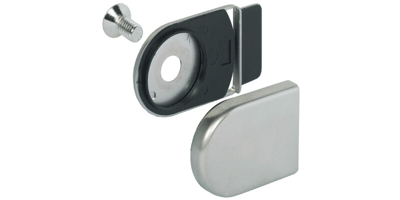 Trim Cap and Closure Plate, for Symo 3000 Glass Door Cam Lock