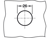 Glass Door Cyl Lock Diff PL3001 MNP