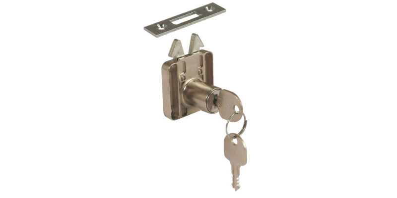 Rim Lock, for Roller Shutters, &Oslash; 18 mm Cylinder, Backset 24.5 mm