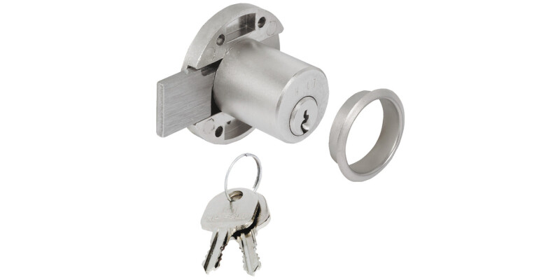Inlaid Lock, with &Oslash; 22 mm Cylinder, Backset 20 mm, Minilock 40
