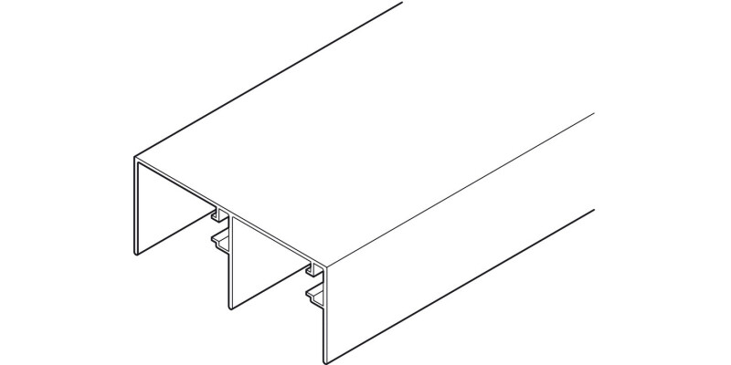 Double Upper Track, for Sliding Interior Doors, Junior-6 Indamatic