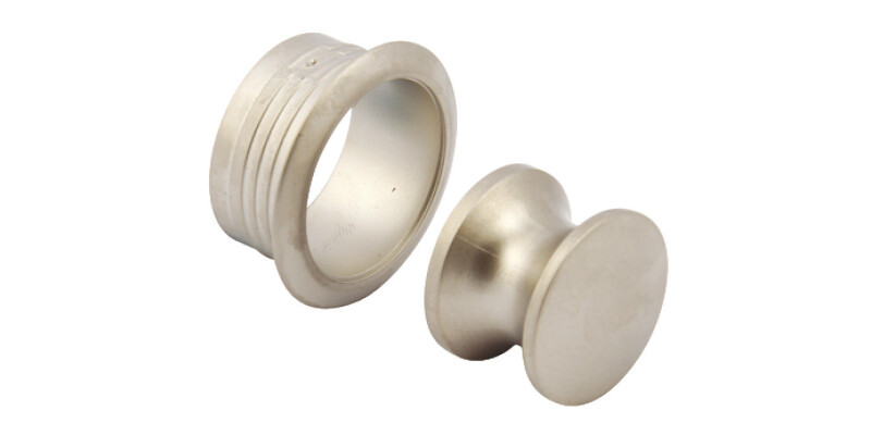 Push Lock Knob and Rosette, for 19 mm Door Thickness