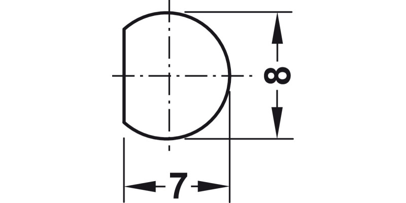 Profile Rod D8x2500mm Drawn Steel PNP