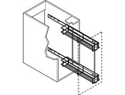 PO Baskets 2-Tier 150mm RH SC Chrome