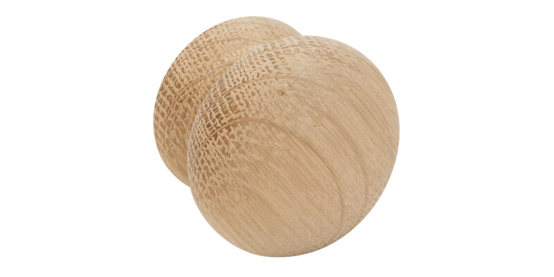Victorian Knob, Wood, &Oslash; 50-54 mm, Cross Grain