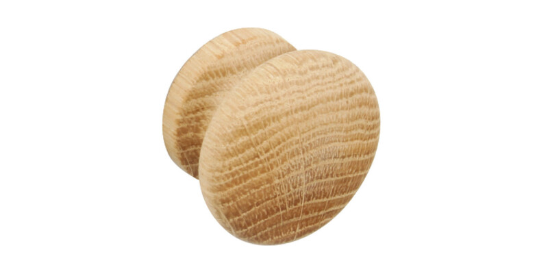 Turned Knob, Wood, &Oslash; 44 mm, End Grain