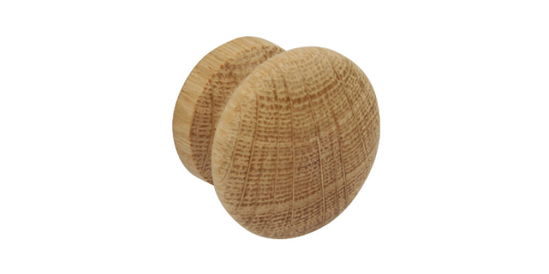Turned Knob, Wood, End Grain, &Oslash; 39 mm