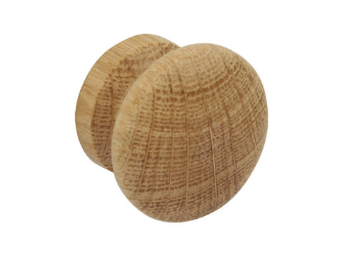 Turned Knob, Wood, End Grain, &Oslash; 39 mm