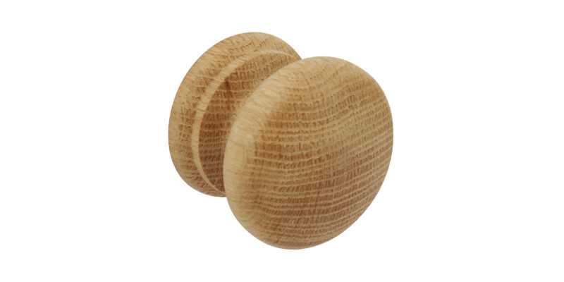 Turned Knob, Wood, End Grain, &Oslash; 49 mm
