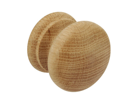 Turned Knob, Wood, End Grain, &Oslash; 49 mm