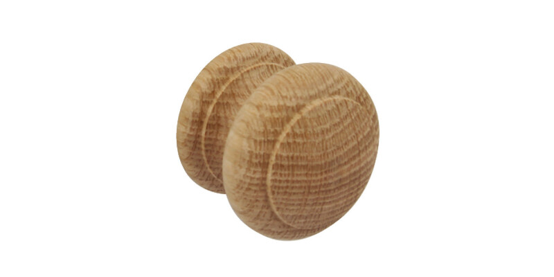 Turned Knob, Wood, &Oslash; 44 mm, End Grain