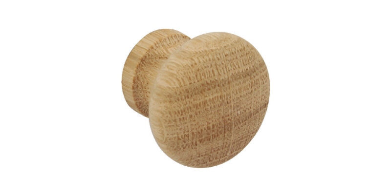 Turned Knob, Wood, &Oslash; 34 mm, End Grain