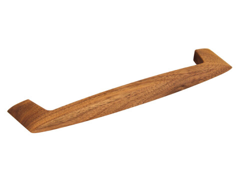 Pull Handle, Walnut, Fixing Centres 192 mm, Oval