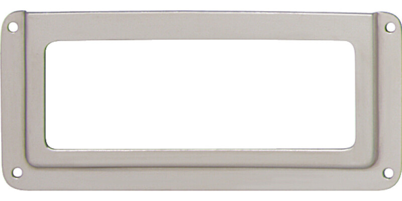 Label Frame, Steel, Nickel Plated
