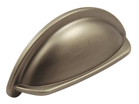 Cup Pull Handle, Zinc Alloy, Fixing Centres 76 mm, Ariel