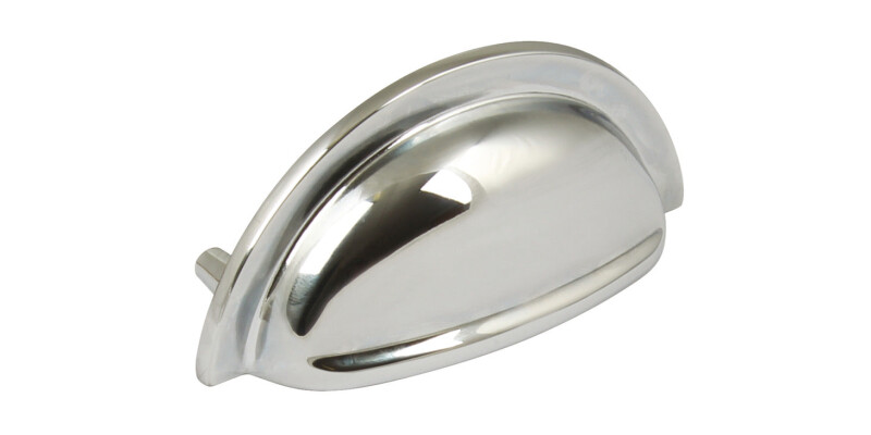 Cup Pull Handle, Zinc Alloy, Fixing Centres 76 mm, Henrietta