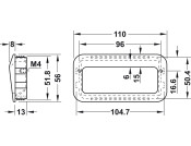 Inset Hdl ZA Matt Nickel 110x56x13mm