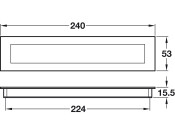 Pellipar Inset Handle ZA SSE 224mm cc