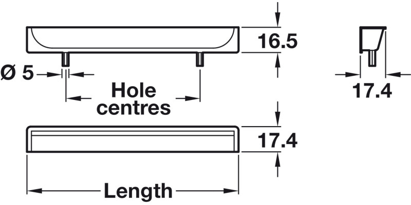 Hide Inset Hdl ZA SS Effect 128mm cc