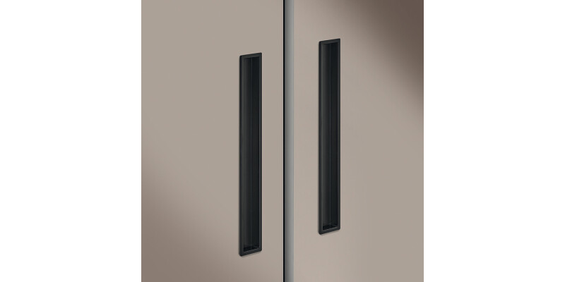 Cubic Inset Hdl ZA Matt White 160mm