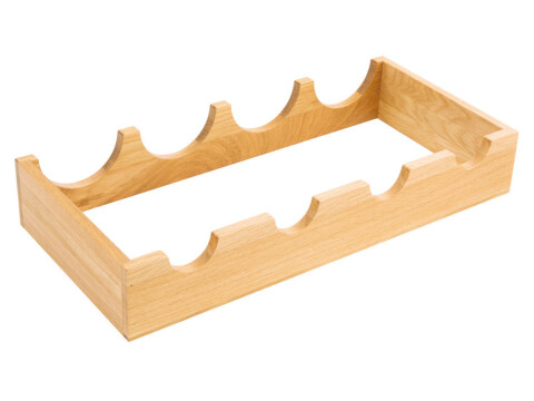 Wine Rack, Clear Lacquered European Oak