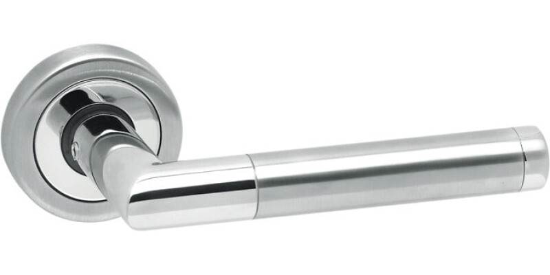 Lever Handles, on Round Roses, 304 Stainless Steel, Space, Startec