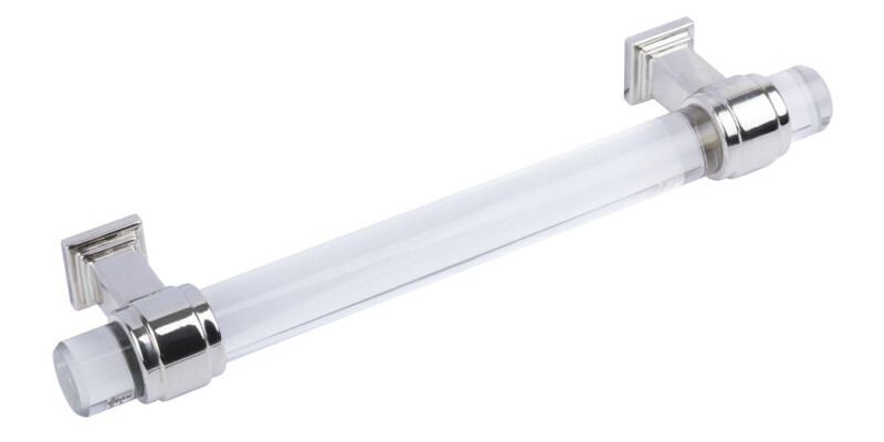Pull Handle, Zinc Alloy & Glass, Glacio