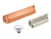 Pearl Knob Sat Nickel 28x18x22mm