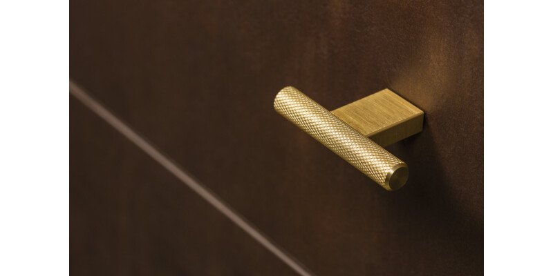 Graf 2 T Knob Alu Brass 60x33mm